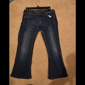 Dark wash denim jeans